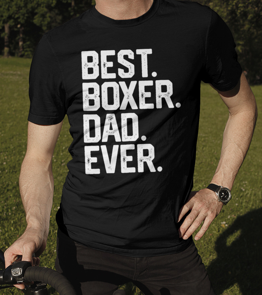 Best Boxer Dad Ever Mens Funny Dog Love Christmas22 T-Shirt