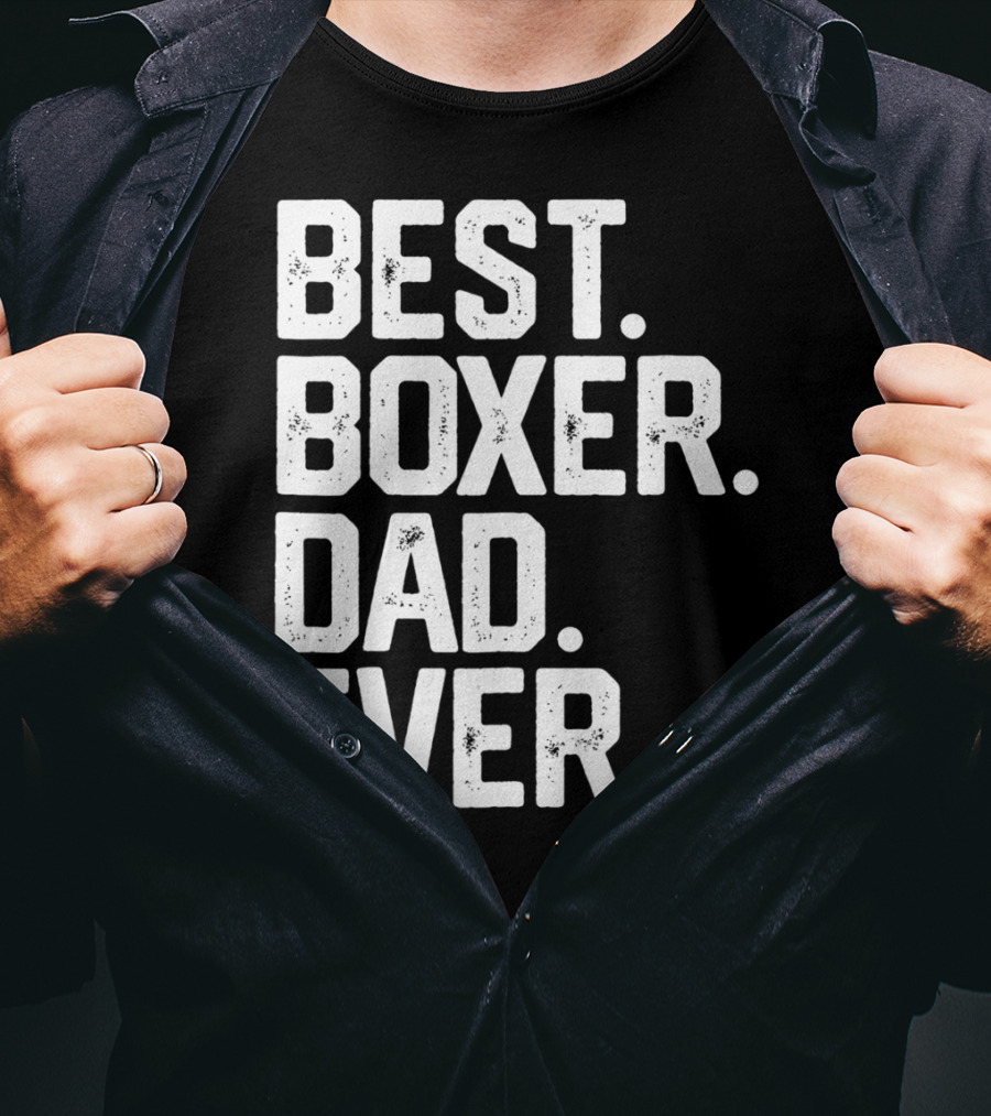 Best Boxer Dad Ever Mens Funny Dog Love Christmas22 T-Shirt