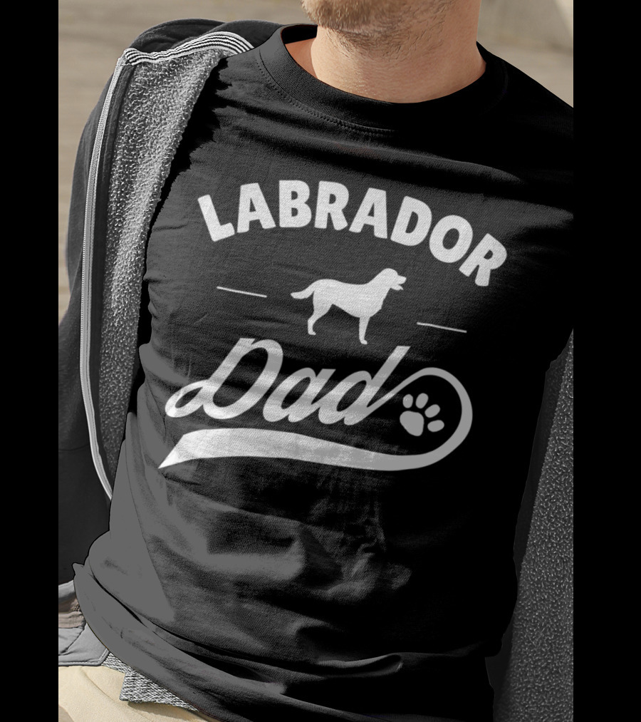 Labrador Dad Dog Owner Lover Mens T-Shirt