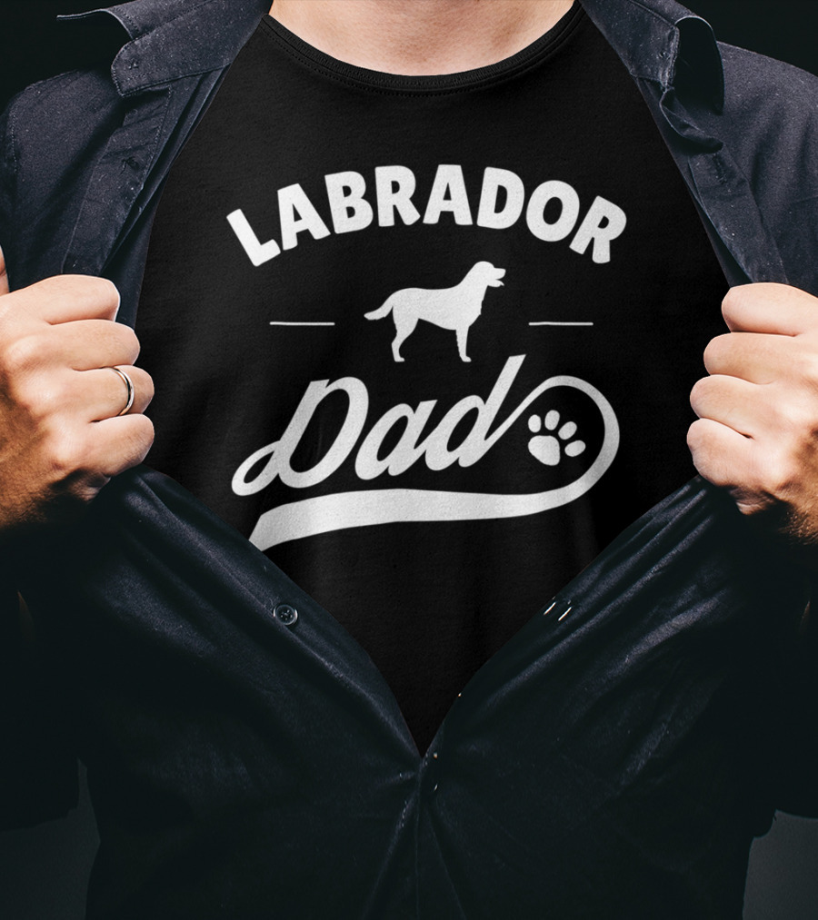 Labrador Dad Dog Owner Lover Mens T-Shirt