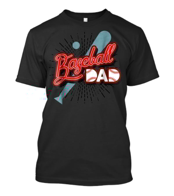 Baseball Dad Cute Dad Sport Bat And Ball T-Shirt
