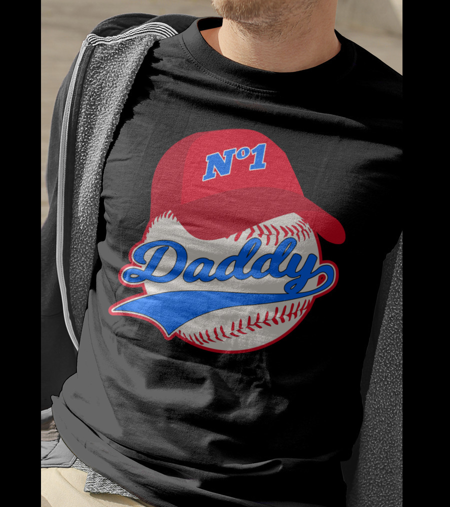 No 1 Daddy Baseball Cap T-Shirt