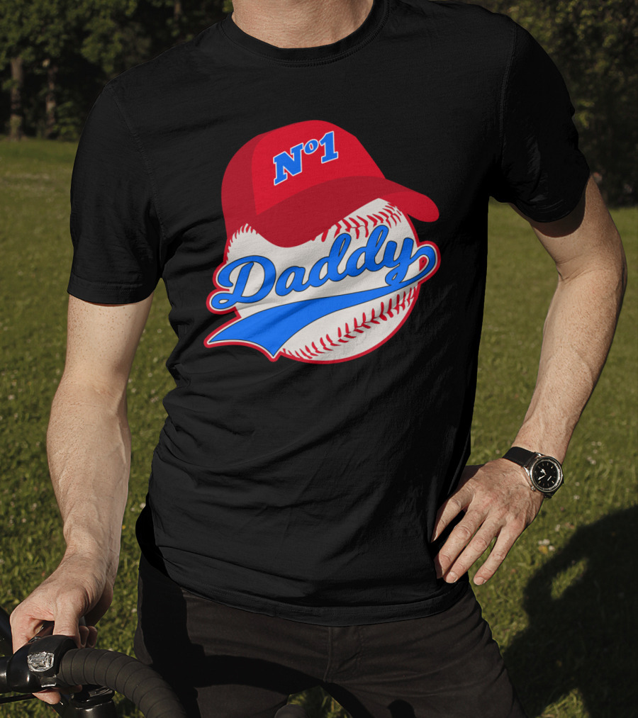 No 1 Daddy Baseball Cap T-Shirt