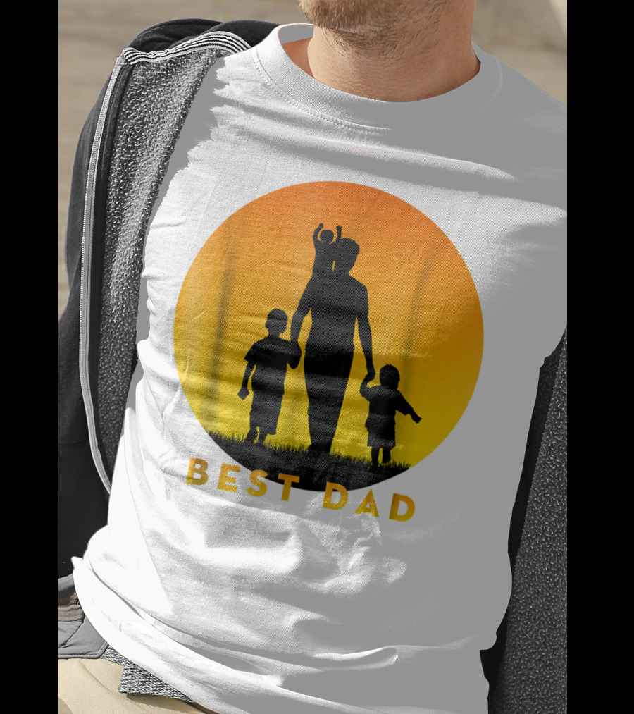 BEST BEST DAD Of 3 Kids Cool T-Shirt