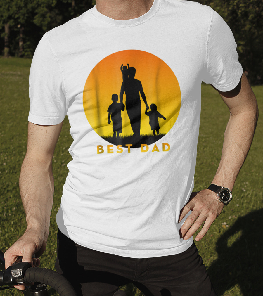 BEST BEST DAD Of 3 Kids Cool T-Shirt