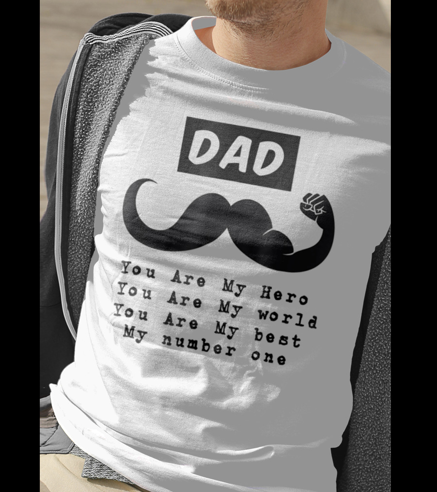 DAD You Are My Hero You Are My World You Are My Best My Number One T-Shirt