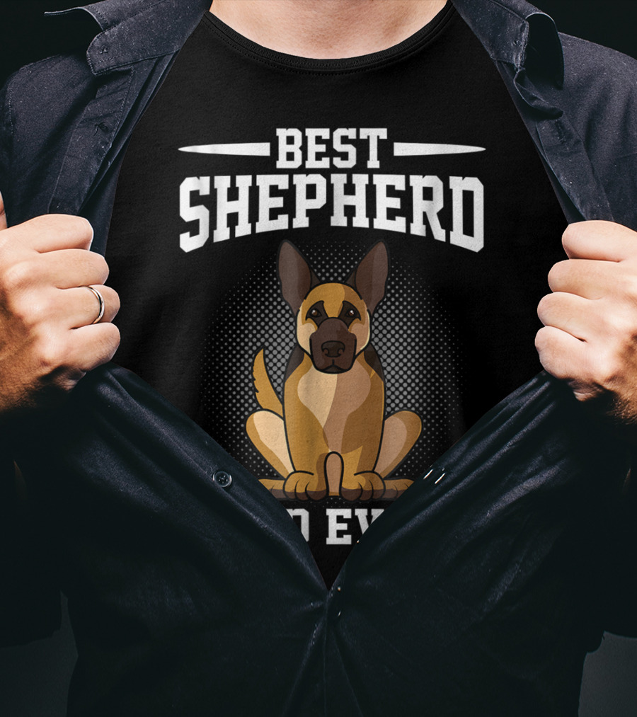 Best Shepherd Dad Ever German Shepherd Dog Owner T-Shirt