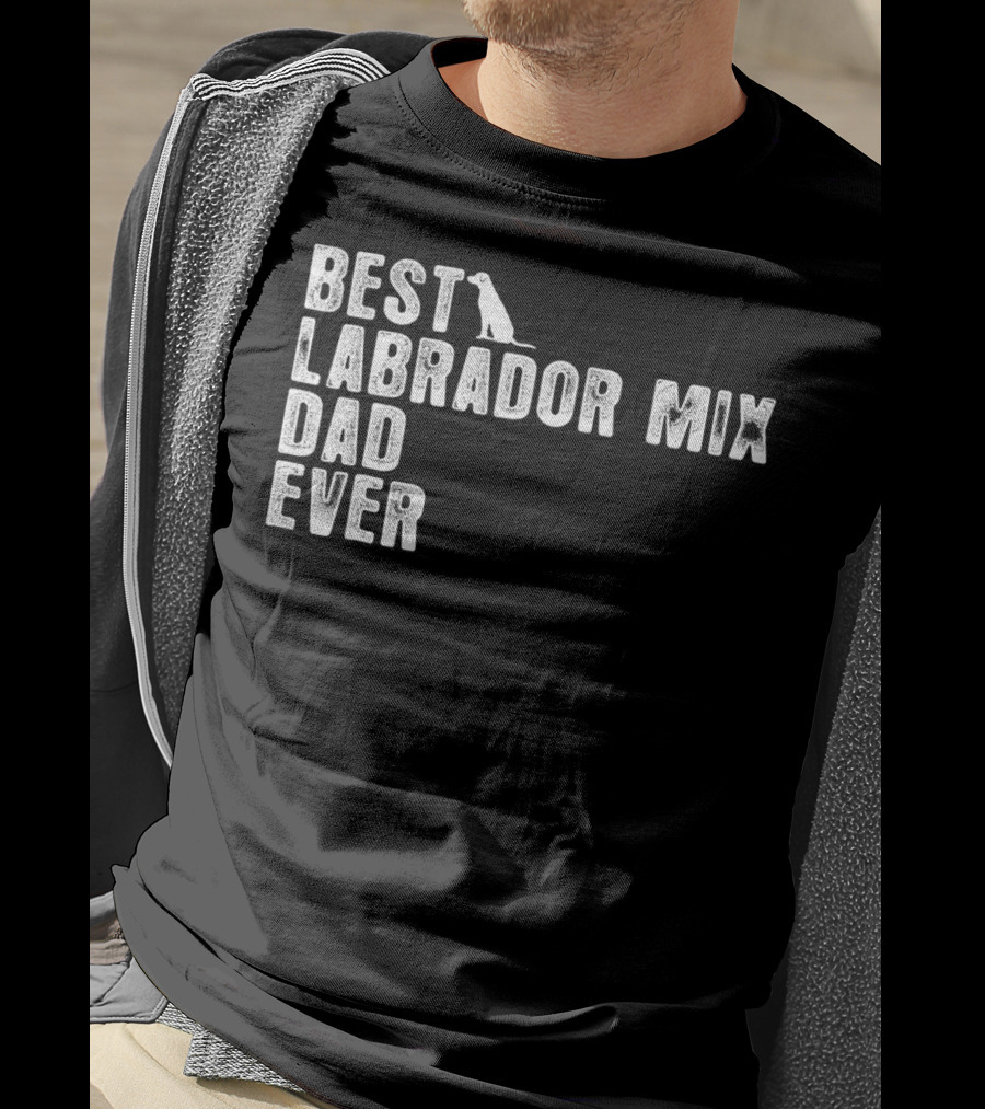 Best Labrador Mix Dad Ever Dog T-Shirt