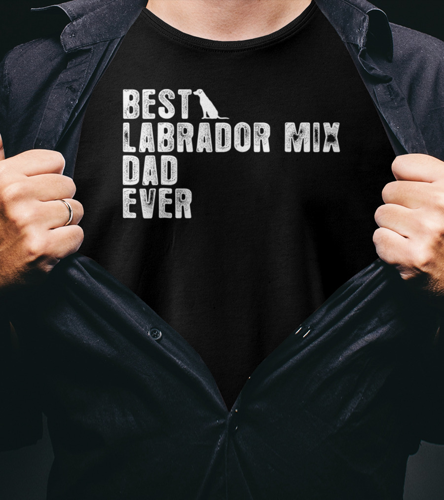 Best Labrador Mix Dad Ever Dog T-Shirt