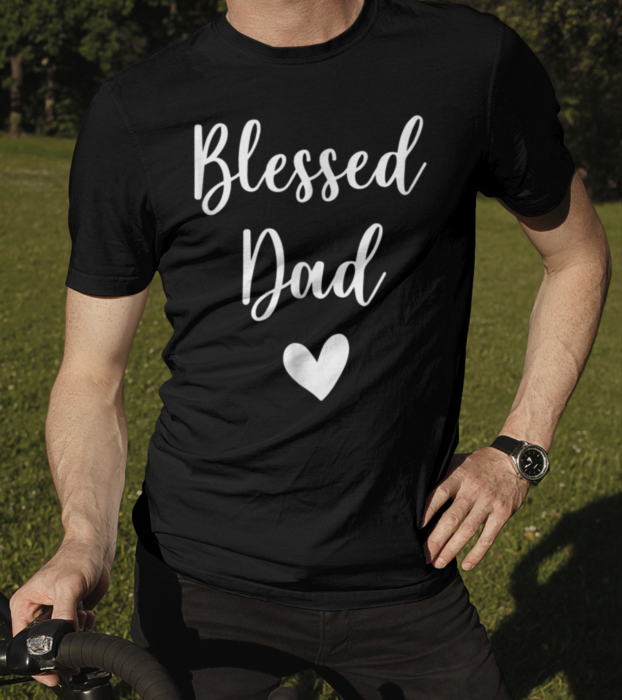 Blessed Dad Heart T-Shirt
