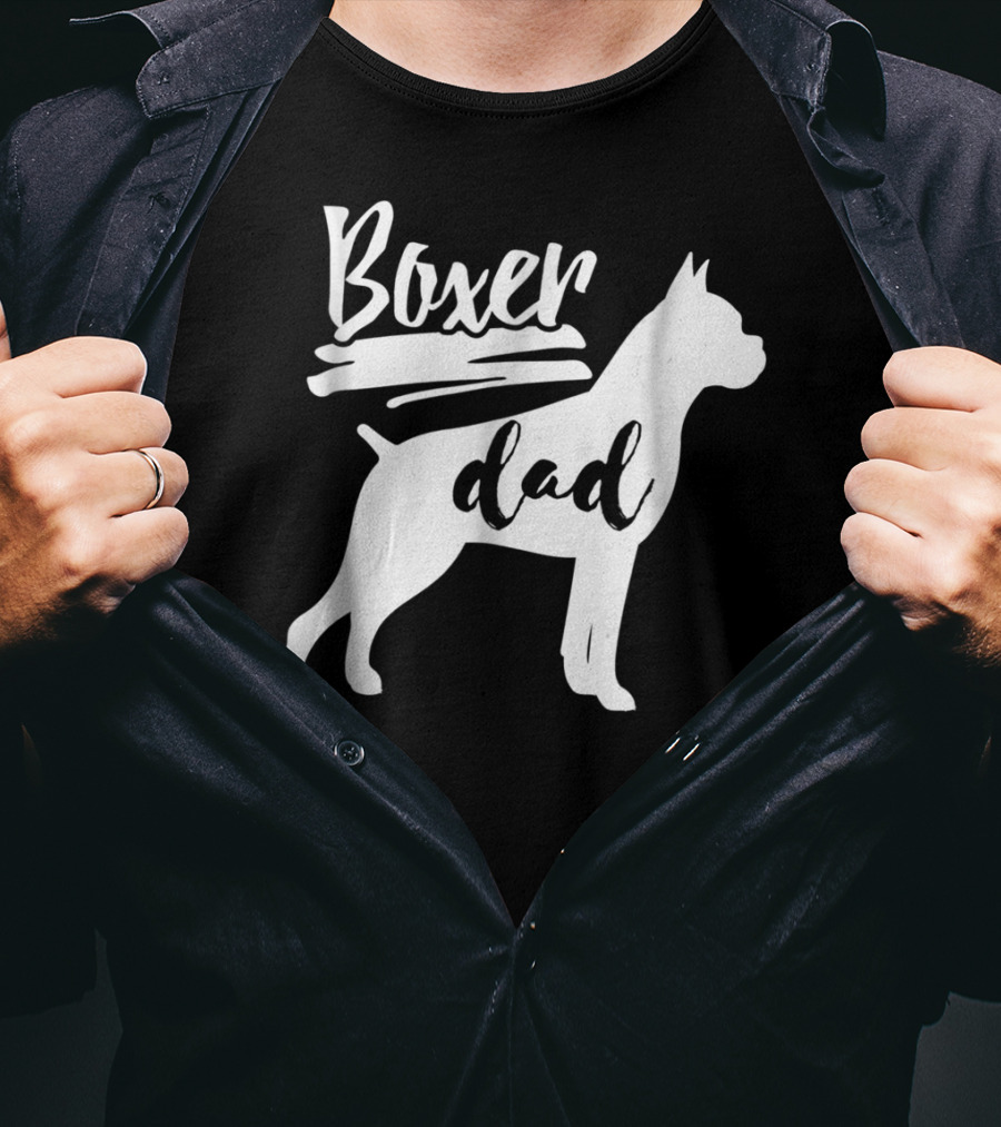 Boxer Dad Dog T-Shirt