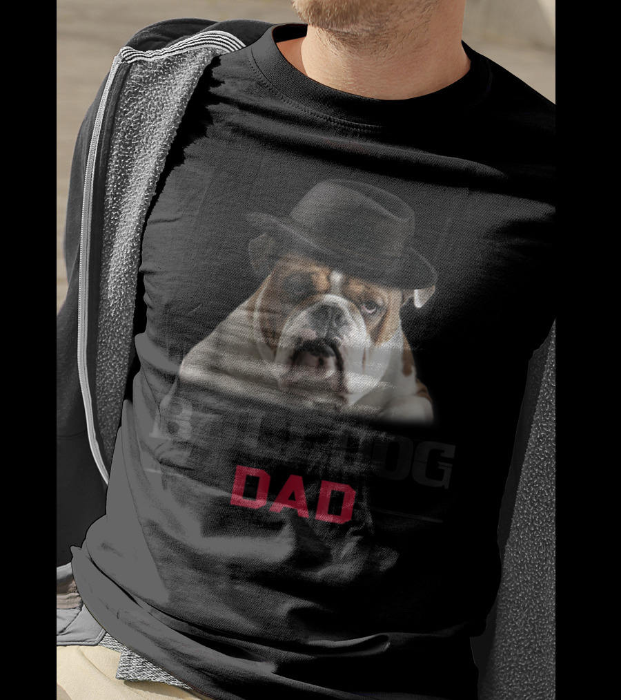 Bulldog Dad Dog Lovers Stylish Hat T-Shirt