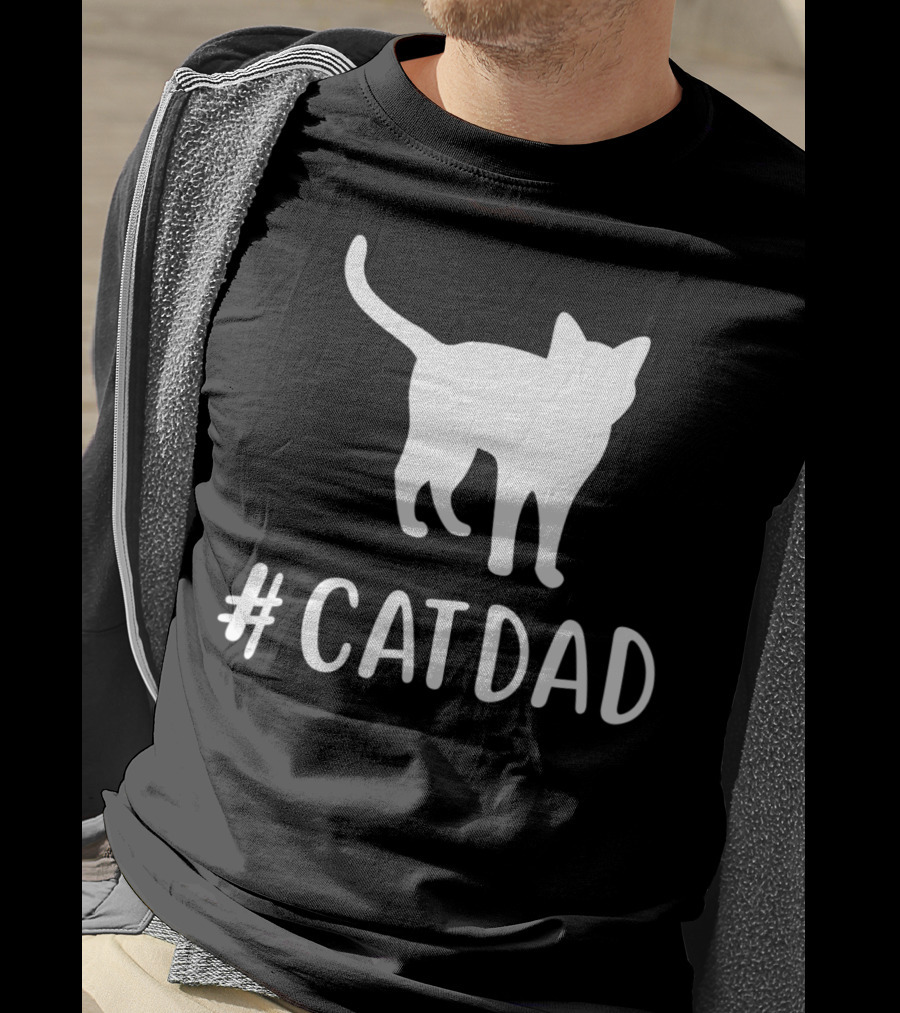 CatDad Family Cat Lover Awesome T-Shirt