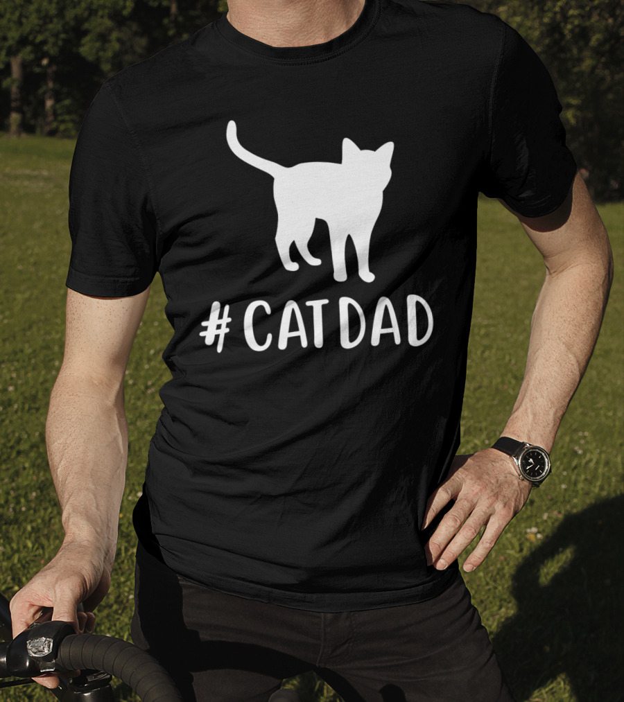 CatDad Family Cat Lover Awesome T-Shirt