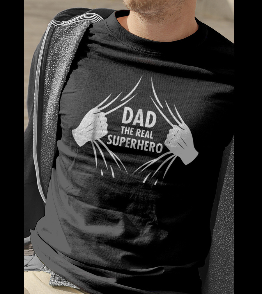 Dad The Real Superhero T-Shirt