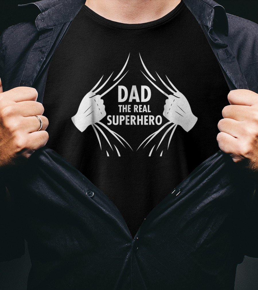 Dad The Real Superhero T-Shirt