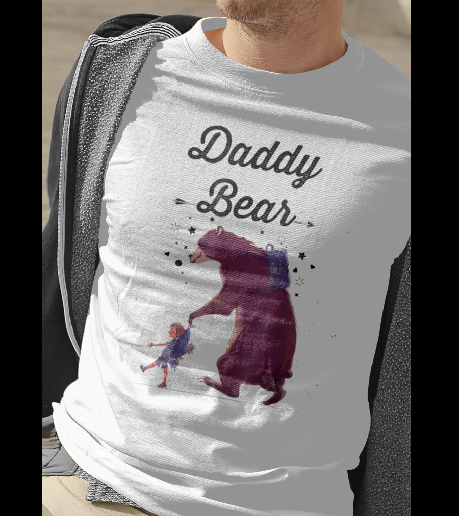 Daddy Bear Camping Papa Mens Dad Father T-Shirt