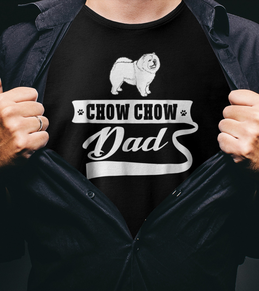 Chow Chow Dad Dog Mens Animal T-Shirt
