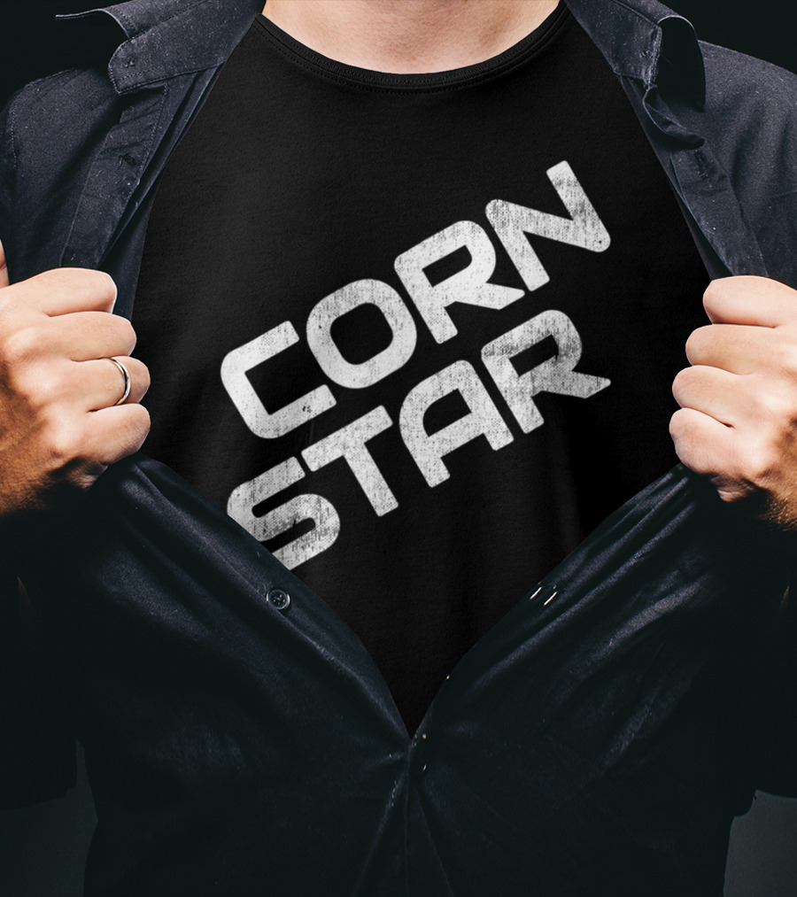 Corn Star Camo Funny Dad Cornhole Beer Toss For Fathers T-Shirt
