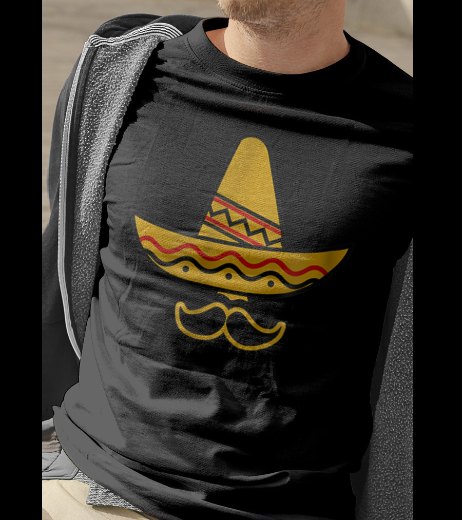 Daddy Sombrero Mustache Cinco De Mayo Family Dad35 T-Shirt