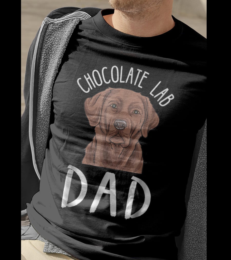 Chocolate Lab Dad T-Shirt
