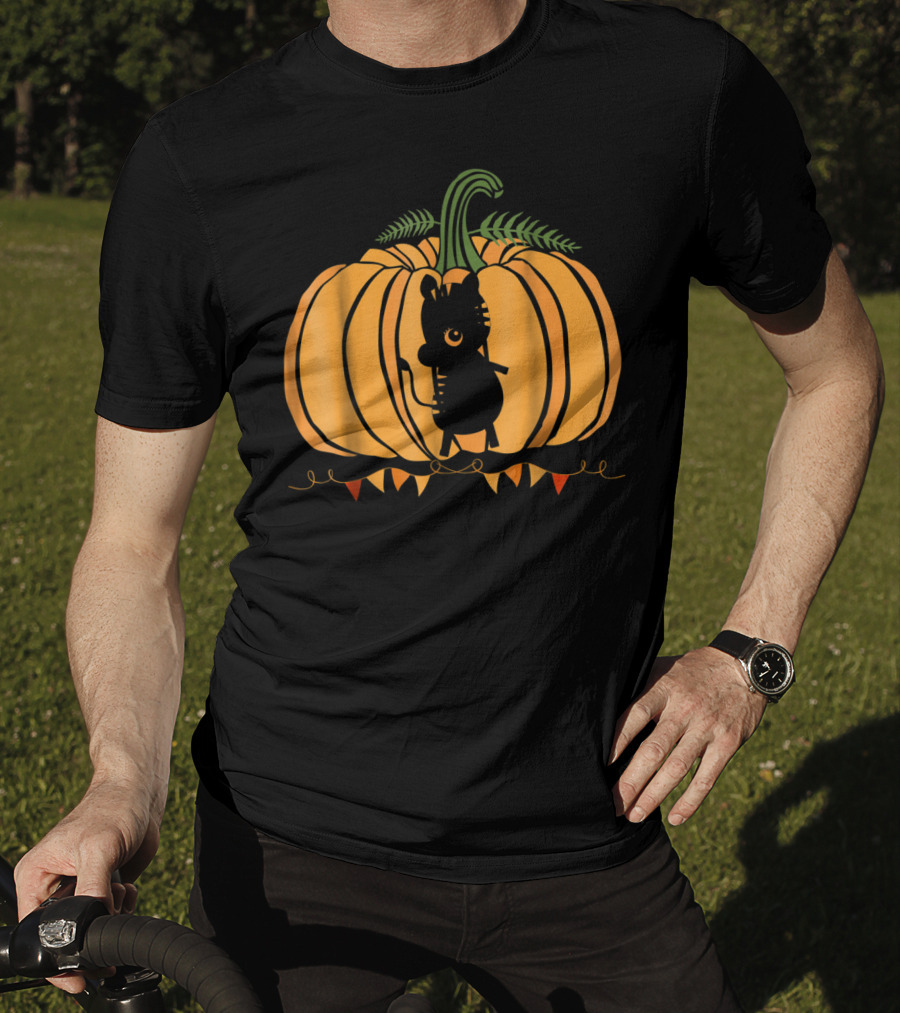 Animal Halloween Pumpkin Silhouette Dad Mom78 T-Shirt