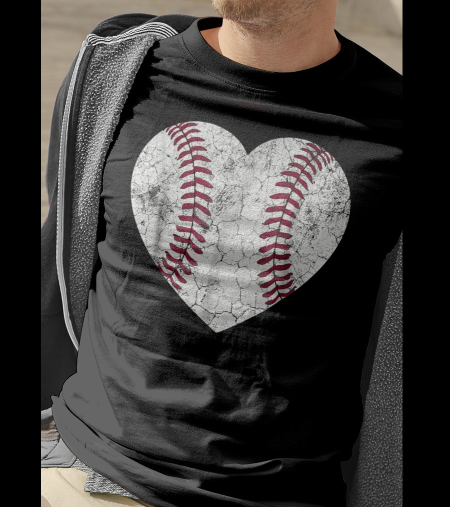 Baseball Heart Softball Love Fun T-Shirt