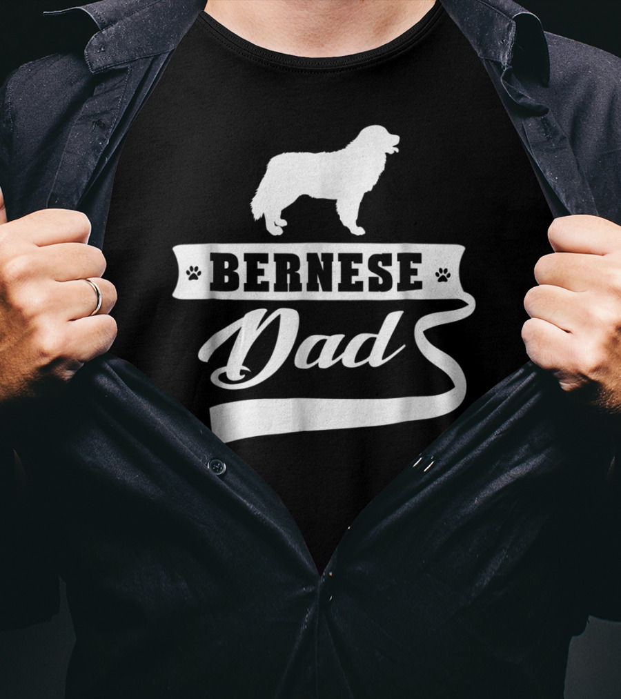 Bernese Dad Mens Dog Animal Lover T-Shirt