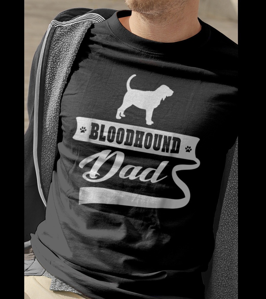 Bloodhound Dad Mens Dog Animal T-Shirt