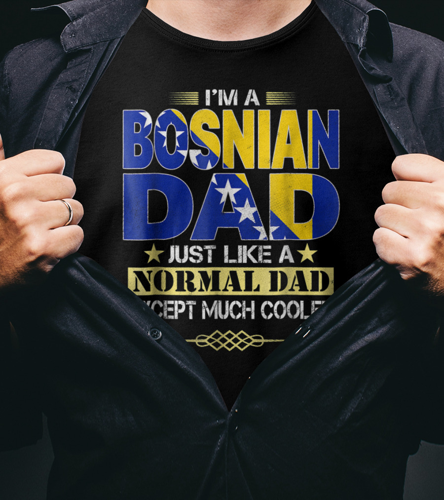 I'm A Bosnian Dad Just Like A Normal Dad Except Much Cooler T-Shirt