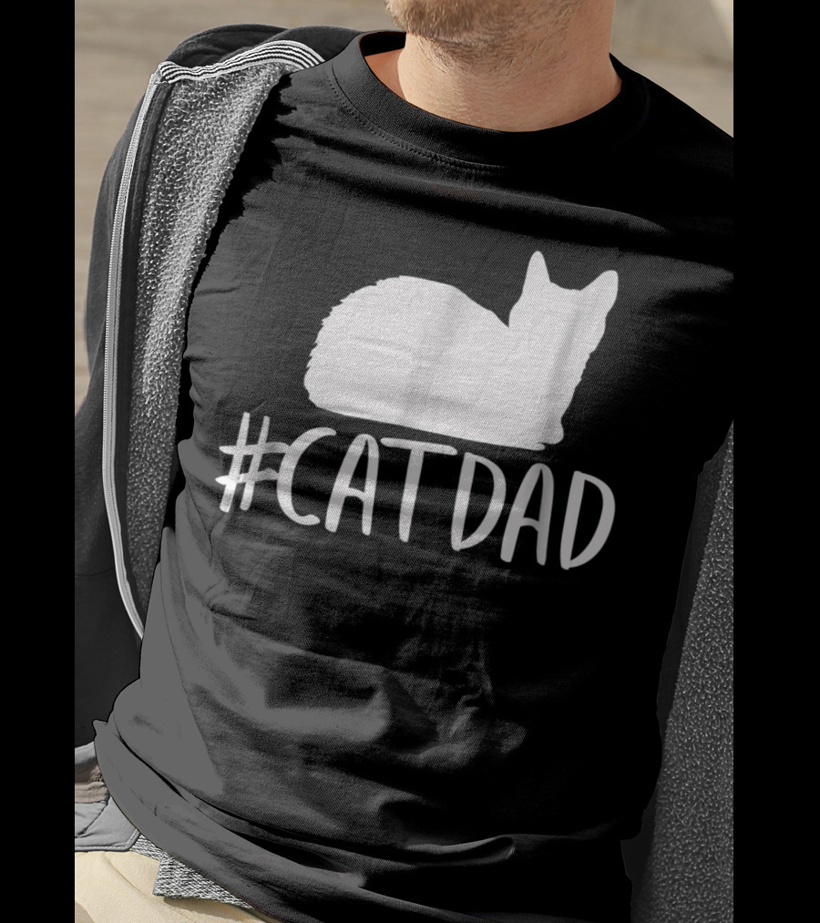 CatDad Funny Hashtag Cat Dad T-Shirt