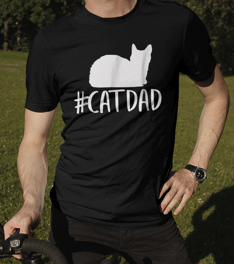 CatDad Funny Hashtag Cat Dad T-Shirt