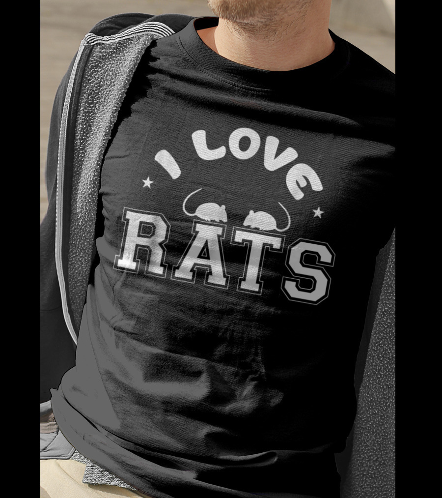 I Love Rats Christmas Rat Holiday T-Shirt