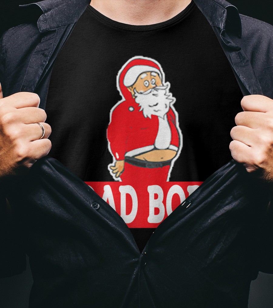 Dad Bod Funny Christmas Santa Belly UglyParty45 T-Shirt