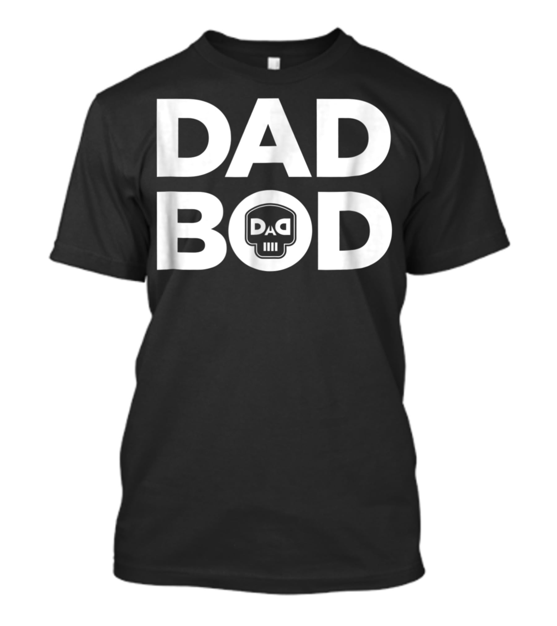 DAD BOD Skull Logo White Rap Merch47 T-Shirt