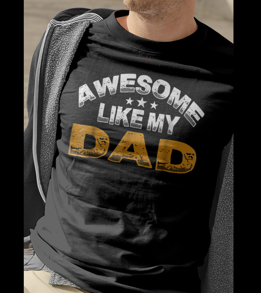 Awesome Like My Dad Daughter14 Stars T-Shirt
