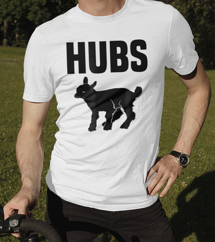 Hubs Baby Goat For Husband Wife Dad T-Shirt