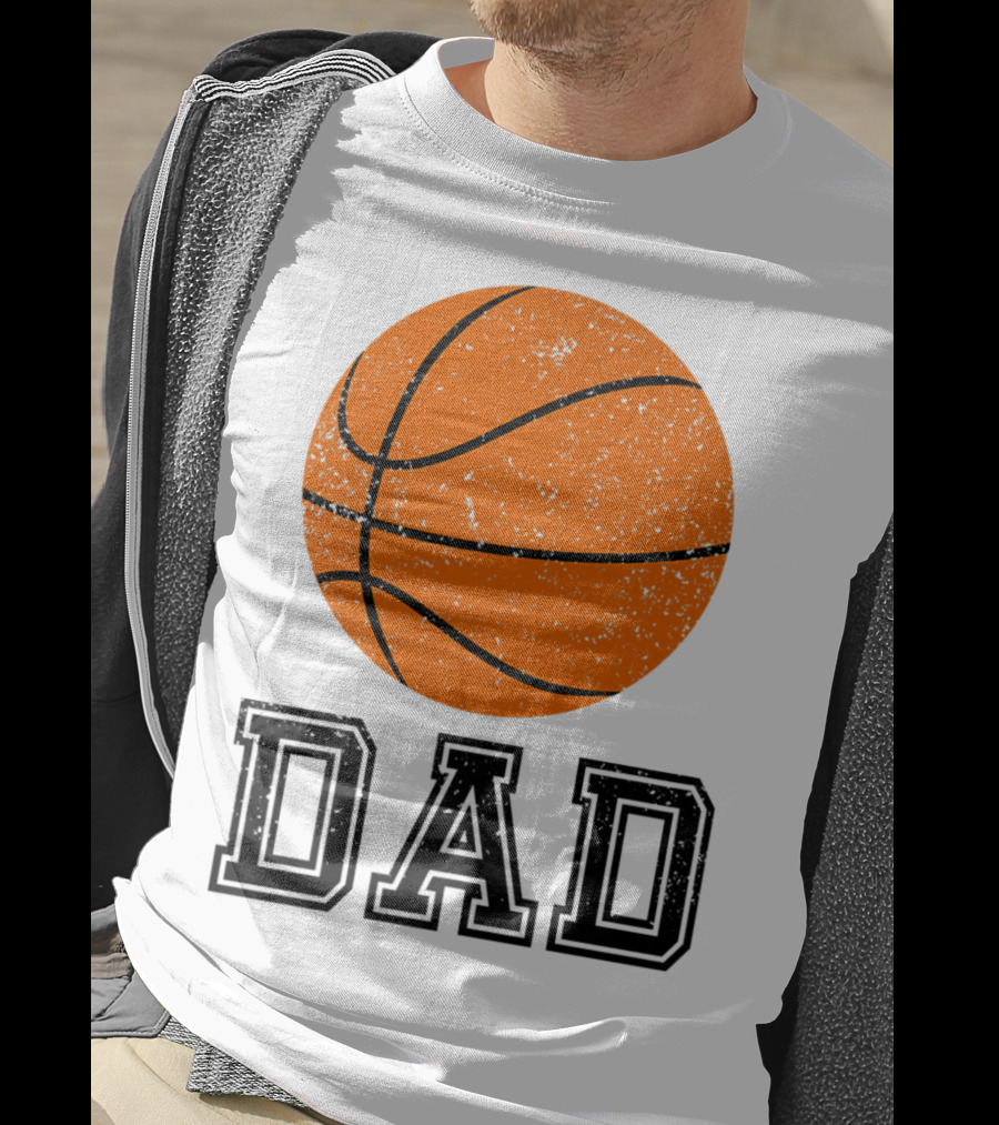 Basketball Dad Vintage Ball T-Shirt