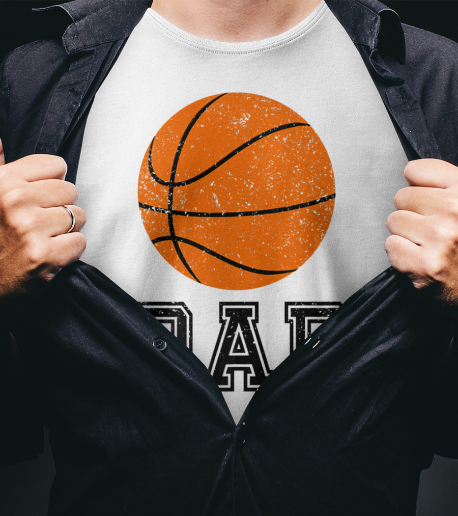 Basketball Dad Vintage Ball T-Shirt