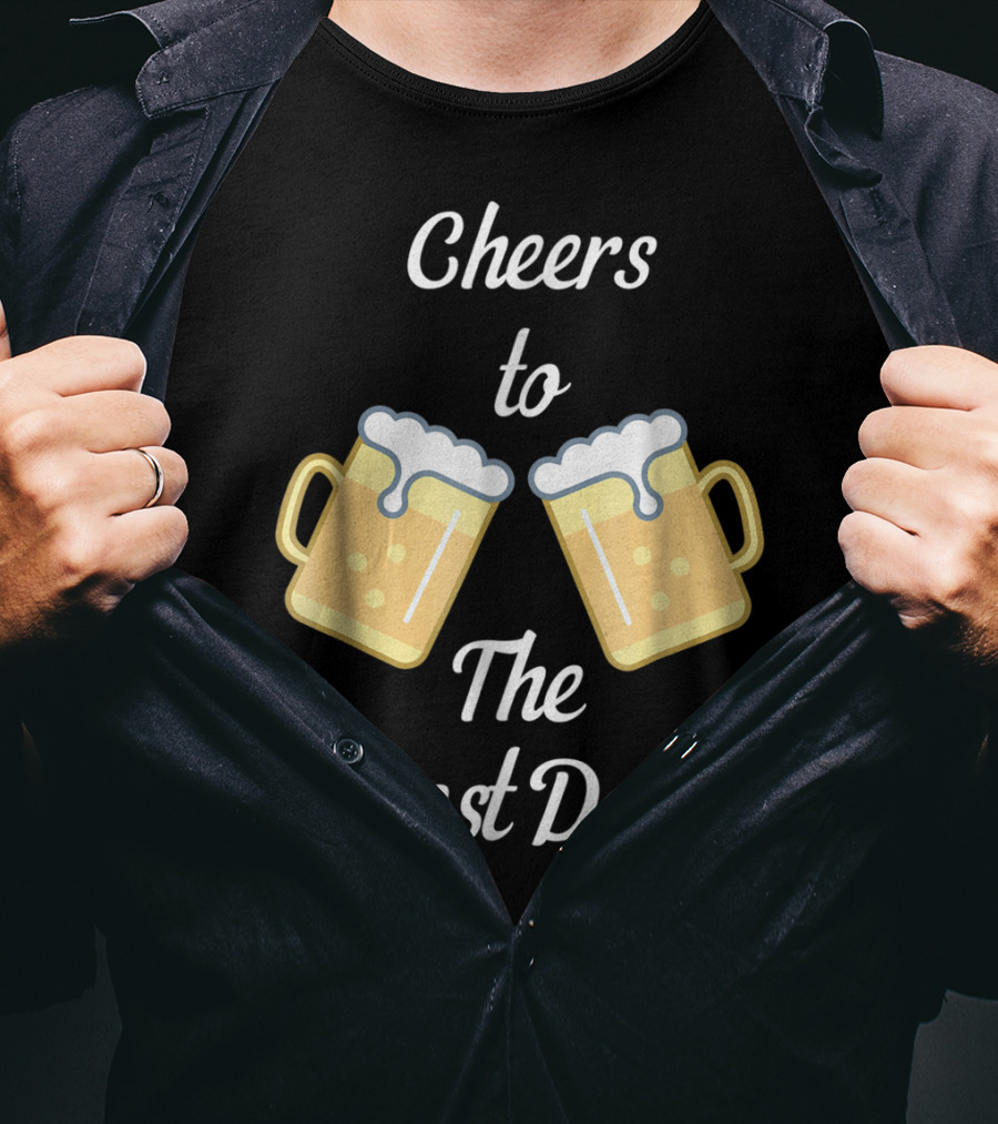 Cheers To The Best Dad Beer Mugs T-Shirt