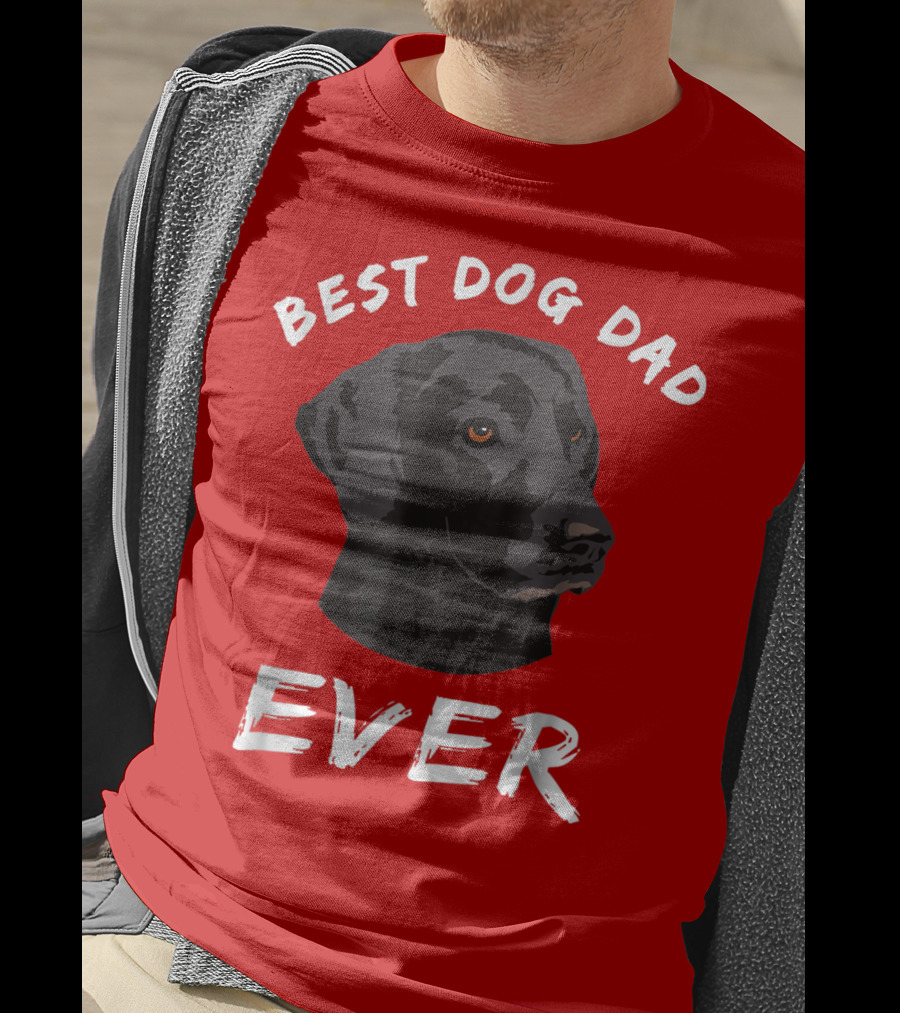 Best Dog Dad Ever Black Lab Retriever T-Shirt