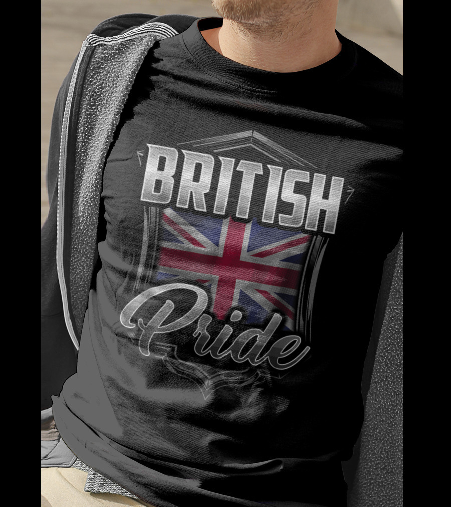 British Pride UK Flag Heritage Dad Family Roots T-Shirt