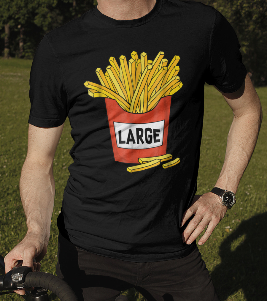 Large Golden French Fries Dad Coolest Big Collection T-Shirt