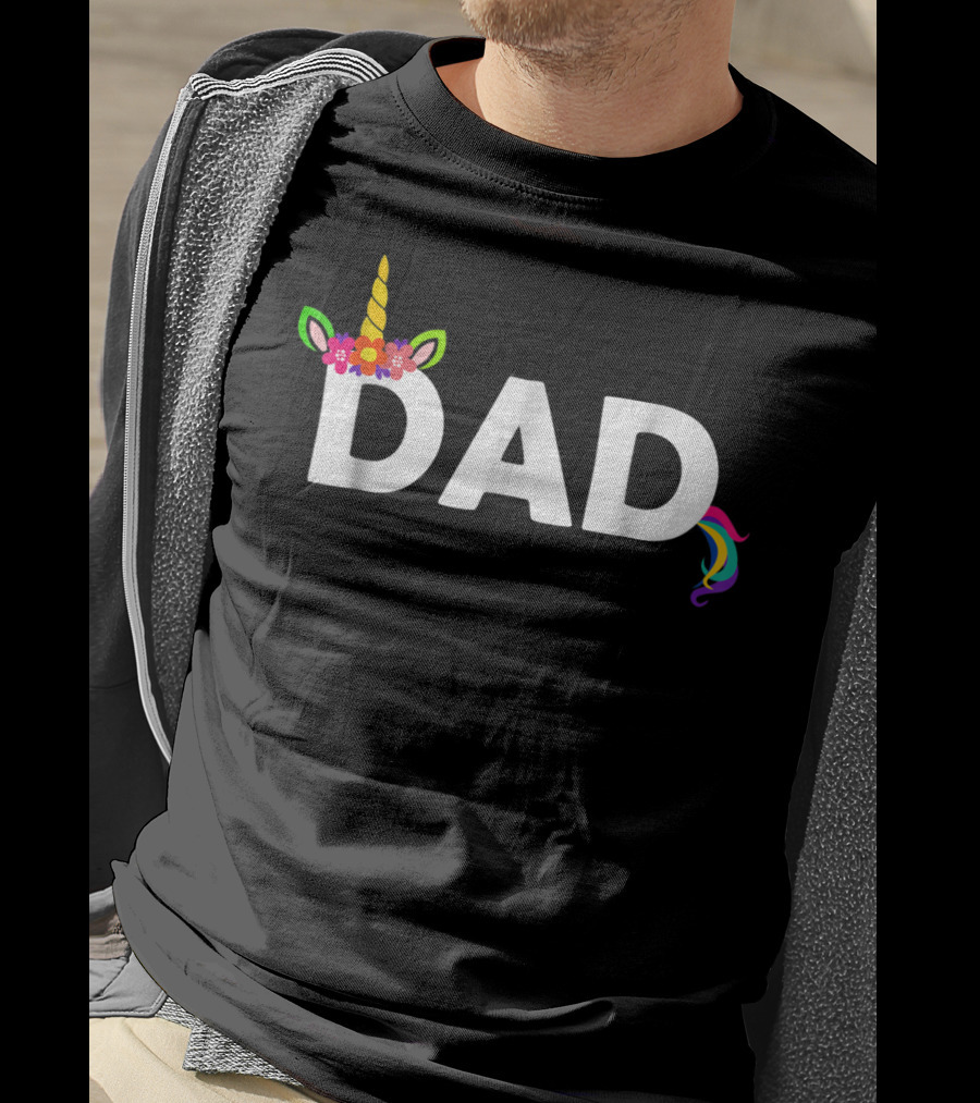 Dad Birthday Unicorn From Daughter For Men37 T-Shirt