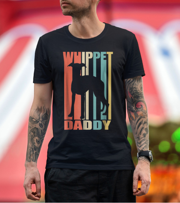 Premium T-Shirt: Whippet Daddy Vintage Love Dog56 T-Shirt Whippet Daddy Vintage Love Dog56 T-Shirt