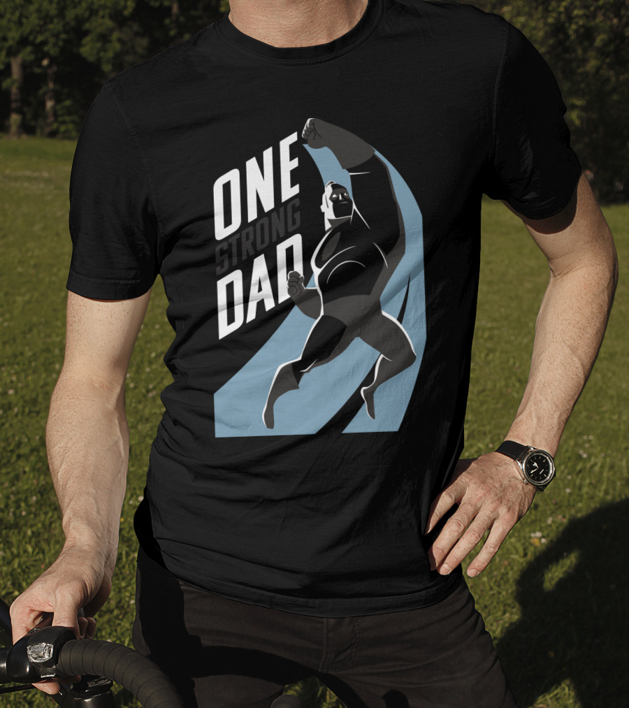 Disney Pixar Incredibles 2 One Strong Dad Iconic Heroic Pose T-Shirt