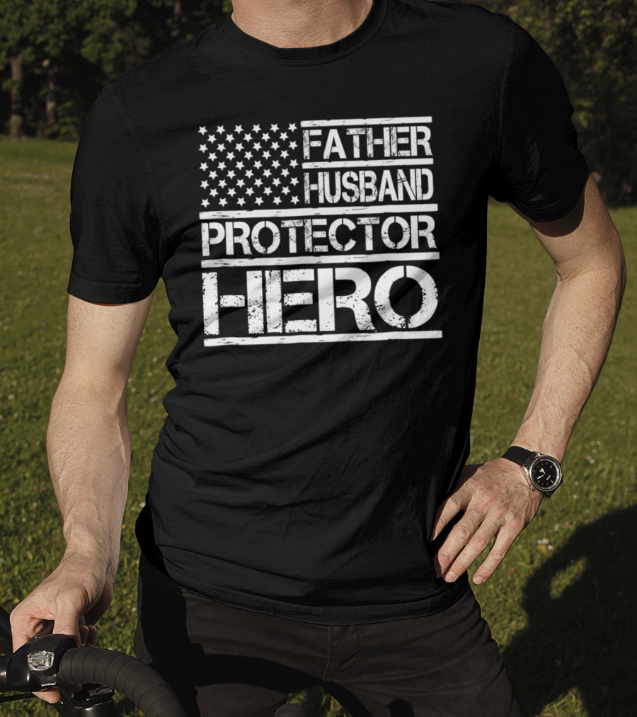 Father Husband Protector Hero Dad96 Birthday Day T-Shirt