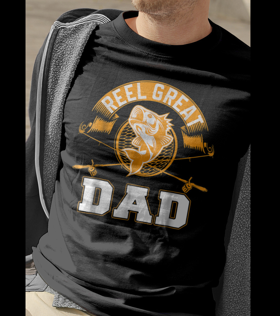 Reel Great Dad Father's Day Fishing Humor Family T-Shirt