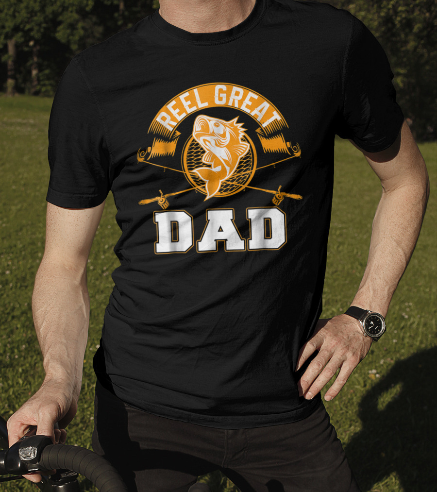 Reel Great Dad Father's Day Fishing Humor Family T-Shirt