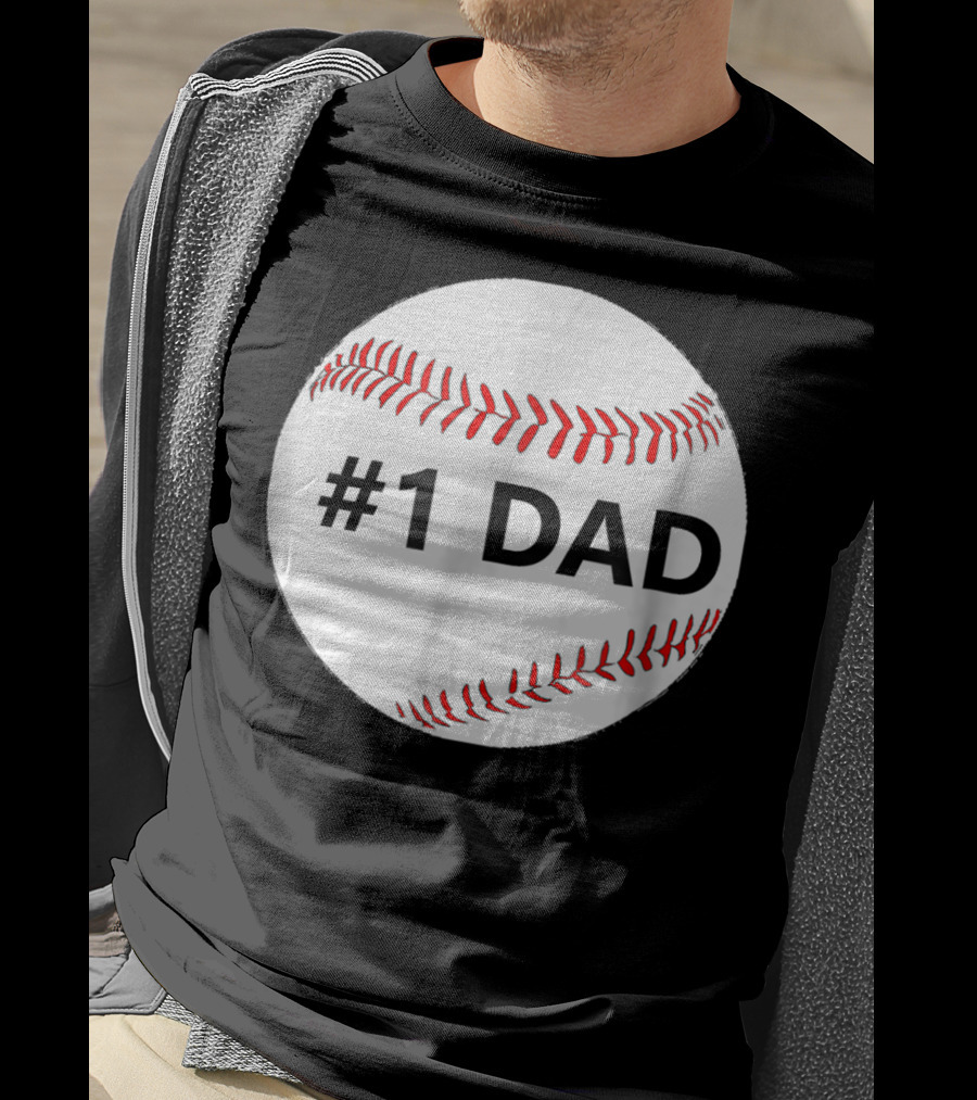 1 Dad Baseball T-Shirt